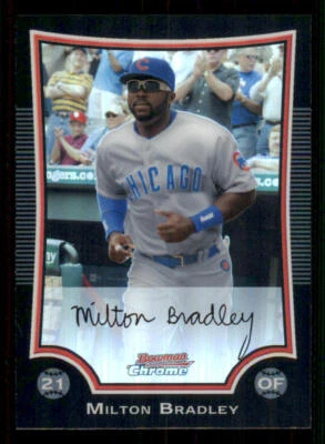 2009 Bowman Chrome Refractors #104 Milton Bradley - Image 1 of 2