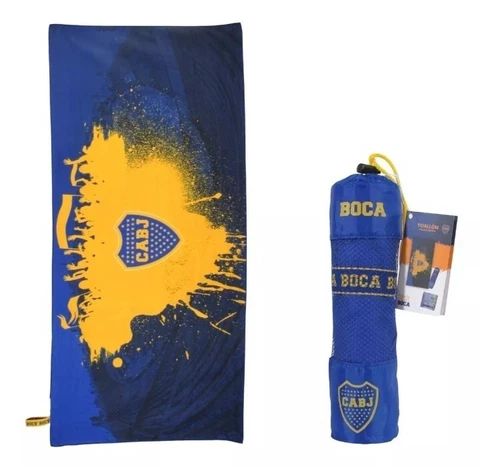 Beach towel  BOCA JUNIORS  Argentina FUTBOL  Toallon secado rapido Roja CABJ Cover