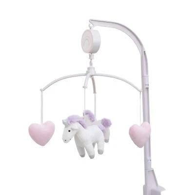 Móvil musical Unicorn Snuggles con unicornios y corazones de Carters Foto 1 de 3