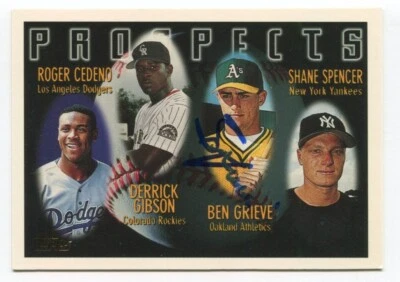 1996 Topps Prospects Ben Grieve Signed Card Baseball Autographed AUTO #436 - Image 1 of 2