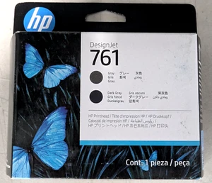 HP 761 (CH647A) Druckkopf grau/dunkelgrau * Datum 2025 * Brandneu - Bild 1 von 5