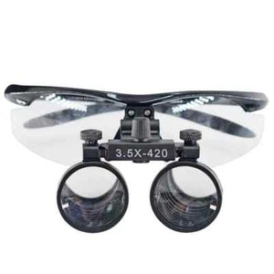 3.5X 420mm Dental Binocular Loupes Magnifying Glasses Medical Surgical Black - Picture 1 of 8