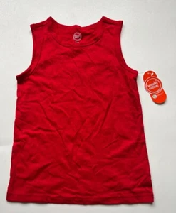 Boys Tough Solid Tank Top Small 6/7 Comfortable Wonder Nation Red NWT - Picture 1 of 6