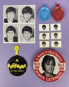 The Beatles Original Vintage 60er 70er unbenutzt Lagerartikel + Lennon Badge 1980 - Bild 1 von 8