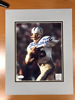 Foto autografiada de Fred Biletnikoff Raiders 8x10 firma JSA firmada certificada Foto 1 de 4