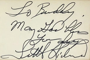 LITTLE RICHARD CARTA INDICE autografata firmata Tutti-Frutti GOOD GOLLY MISS MOLLY - Foto 1 di 5