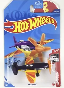 2020 Hot Wheels 186/250 Mad Propz HW RESCUE 6/10 ~ RARE purple ~ Kinder Spielzeug Flugzeug - Bild 1 von 4