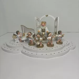 Wooden Erzgeberge ANGEL Orchestra Christian Ulbricht Germany StPeter Chapel Box - Picture 1 of 17