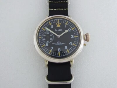 Zenith Cronómetro Laco Aviator Luftwaffe Pilotos Segunda Guerra Mundial Reloj Suizo Plata De Colección Foto 1 de 4