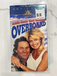 New! Overboard (VHS 1997) Kurt Russell Goldie Hawn Sealed Watermark - Picture 1 of 6