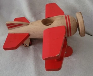 HEARTH & HAND TOY AIRPLANE MADE  WITH MAGNOLIA WOOD   - Picture 1 of 5