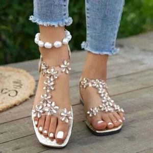 Open Toe Flats Sandals - Stylish Open Toe Flats for Comfortable Wear - Picture 1 of 33