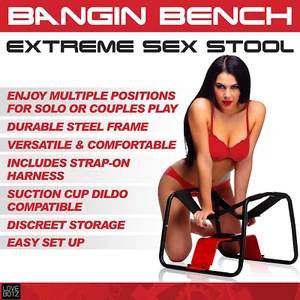 Lovebotz Bangin Bench Extreme Sex Stool, 1Count - Picture 1 of 5