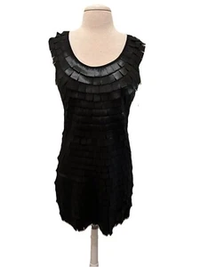 Vertigo Black Sleeveless Bodycon Cocktail Mini Dress Med. - Picture 1 of 6