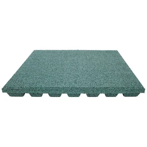 Fallschutzplatte 50x50x4 cm Grün Gummiplatte Fallschutzmatte Spielplatzmatte - Bild 1 von 9