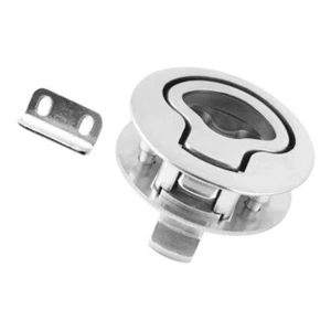 ISURE MARINE Boat Latches Stainless Steel 2" Latch Hatch Round Pull Locking Lift - Picture 1 of 6