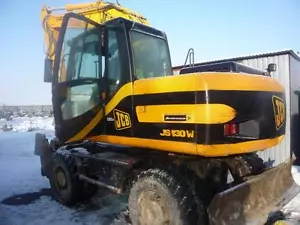 JCB JS130W Mini Bagger Komplettes Dekorationsset Mit Sicherheitswarnung - Bild 1 von 2