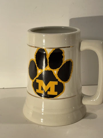 RARE Vintage Missouri Tigers Stein Mug 1983 Vault Logo Mizzou Heartland China Cover