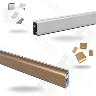 Copete Para Cocina en Aluminio L.2 Metros con Accesorios Incluídos Alta Calidad - Imagen 1 de 3