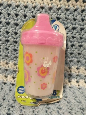 Bebé 2Grow Flores A Prueba de Derrames Taza para Bebés 7oz Rosa Sin Fugas Foto 1 de 4