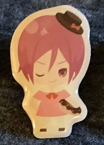 Taito Free! Eternal Summer Anime Rin Matsuoka Metal Pin Badge Sugar Cake #3 - Picture 1 of 2