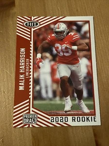 2020 Sage Hit Premier Draft Malik Harrison RC Red #33 - Picture 1 of 2