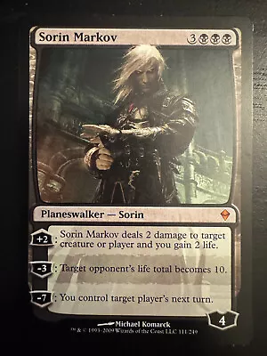 [1x] Sorin Markov - Zendikar - Regular - MTG - NM - Image 1 of 2