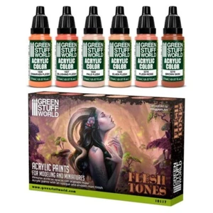 Set Pintura - Carne - Aerografo y Pincel acrilico pieles 17ml - Imagen 1 de 3