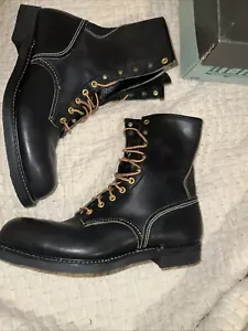 Vintage Hy-Test Work Boots Mens Size 10 Steel Toe Safety Boots NOS with Box - Picture 1 of 10