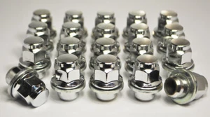 20 x M12 x 1,5, 21 mm dadi ruote in lega esagonale piatti (cromati) - Foto 1 di 3
