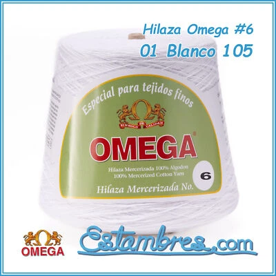 OMEGA NO.6 [Cone 1KG] by Omega - Soft Yarn 100% Mercerized Cotton Yarn - Image 1 of 4