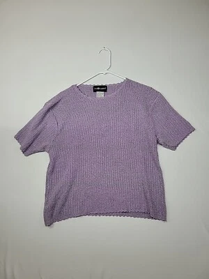 Suéter Sag Harbor Mujer Púrpura XL 65% Seda, 35% Rayón Foto 1 de 4