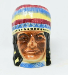 Vintage Indianer Indianer Toby Becher handbemalt Japan - Bild 1 von 6