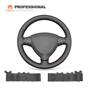 Funda de volante de cuero auténtico cosida a mano MEWANT Custom para Mercedes Benz Clase A W169 - Imagen 1 de 11