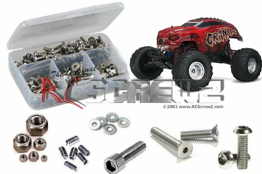 RC Screwz TRA058 Traxxas Craniac Monster Truck Kit de tornillos de acero inoxidable Foto 1 de 1
