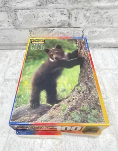 VINTAGE RoseArt Kodacolor GRIZZLY BEAR CUB Puzzle 100 pc - Picture 1 of 6