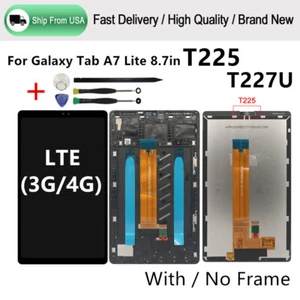 Black For Samsung Galaxy Tab A7 Lite T225 T227U LCD Display Touch Screen +Tools - Picture 1 of 11