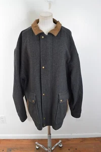 VTG Pendleton Mens XXL Virgin Wool Full Zip Bomber Jacket Thinsulate Gray READ - Picture 1 of 11