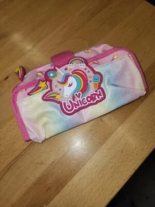 Unicorn Pencil Case Storage Bag Pouch School Supplies Cosmetic Bag New Condition - Picture 1 of 3