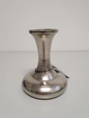 Kleine Blumenvase  Vase   Alu Nickel Colmore  13x13x16 cm - Bild 1 von 3