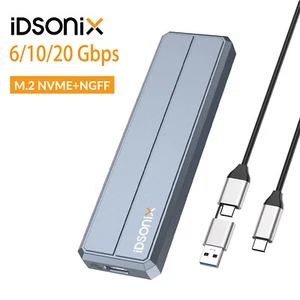 IDsonixM.2 Nvme Gehäuse SSD Festplattengehäuse NVME SATA Adapter USB3.2 6-20gbps - Bild 1 von 29