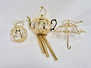Adornos de cristal de Swarovski enchapados en oro 24 K Elements - Imagen 1 de 10