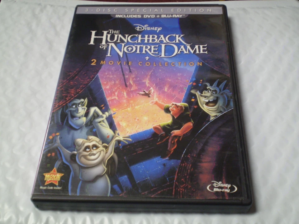 The Hunchback of Notre Dame I & II     (3-Disc Blu-Ray/DVD, 2013)  Disney - Image 1 of 1