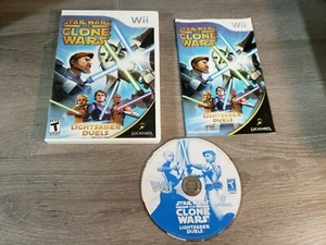 Star Wars: The Clone Wars Lightsaber Duels - Nintendo Wii - Complete FREE SHIPP - Picture 1 of 2