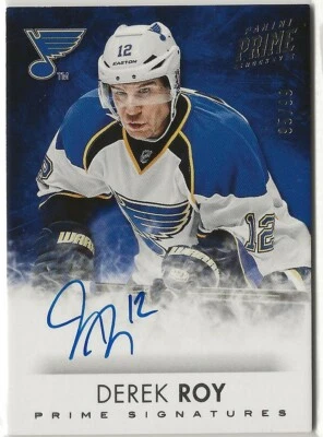 2013 2013-14 Panini Prime Signatures Auto #SDR Derek Roy 95/99 St Louis Blues - Image 1 of 2