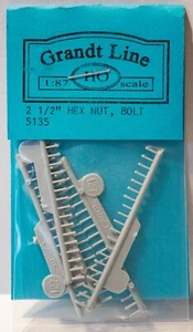 Grandt Line HO #5135 Lavatrice a bullone dado (plastica) -- 2-1/2" Dado esagonale e bullone, senza lavaggio - Foto 1 di 1