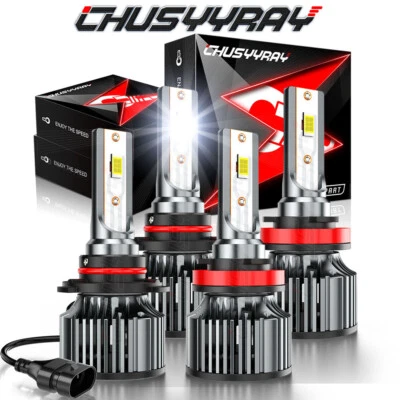 For Volvo VNL VN VNM 630 670 730 780 LED Headlight High Low Beam Bulbs 6500K - Image 1 of 4