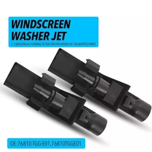 2x Windscreen Washer Nozzle Jets Wiper Sprayers For Honda Civic 17-21 All Models - Picture 1 of 10