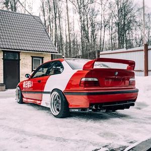 BMW E36 Rear Bumper Diffuser V3 by Fancywide Tuning - Picture 1 of 10