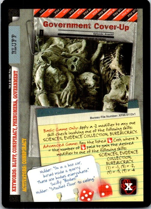 The X-Files Premiere CCG Government Cover-Up  - Image 1 of 1